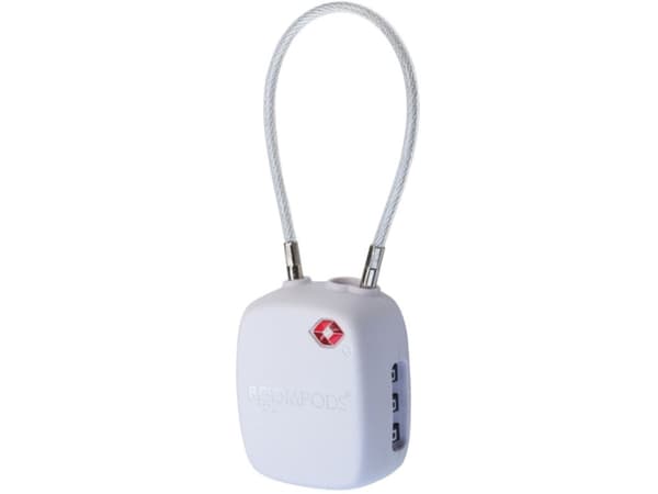 BOOMPODS LOCK TSA Bag Tracker White (TTSAWT)
