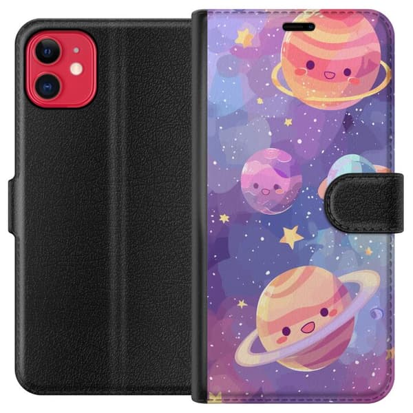 Apple iPhone 11 Plånboksfodral Rymden Söt