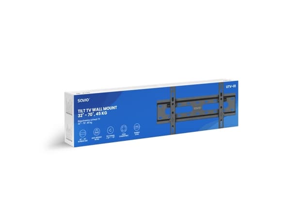 Savio UTV-01 TV-teline/jalusta 177,8 cm (70&quot;) Hopea