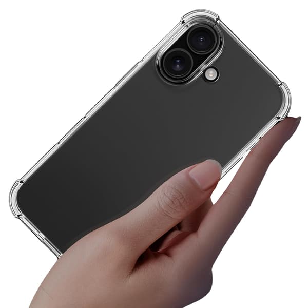 iPhone 16 - Praktiskt och Stöttåligt Silikonskal