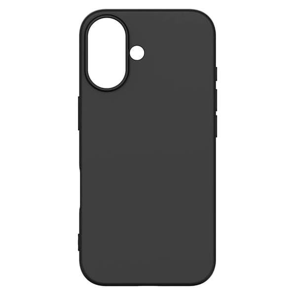 iPhone 16 Plus - Exklusivt Stilrent Mattbehandlat Tunt Skal Svart
