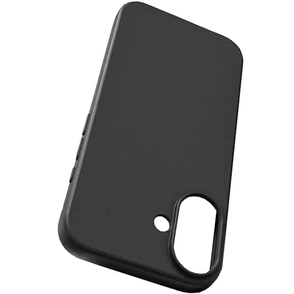 iPhone 16 Plus - Exklusivt Stilrent Mattbehandlat Tunt Skal Svart
