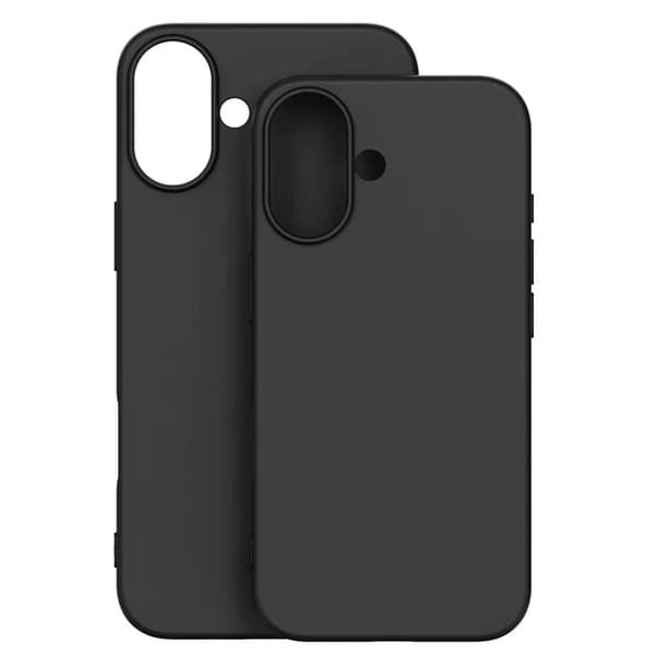 iPhone 16 Plus - Exklusivt Stilrent Mattbehandlat Tunt Skal Svart