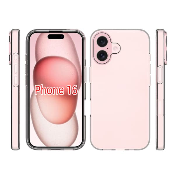 iPhone 16 Skal i Krispigt Klar Design - Tunt och Stötdämpande Silikonskal