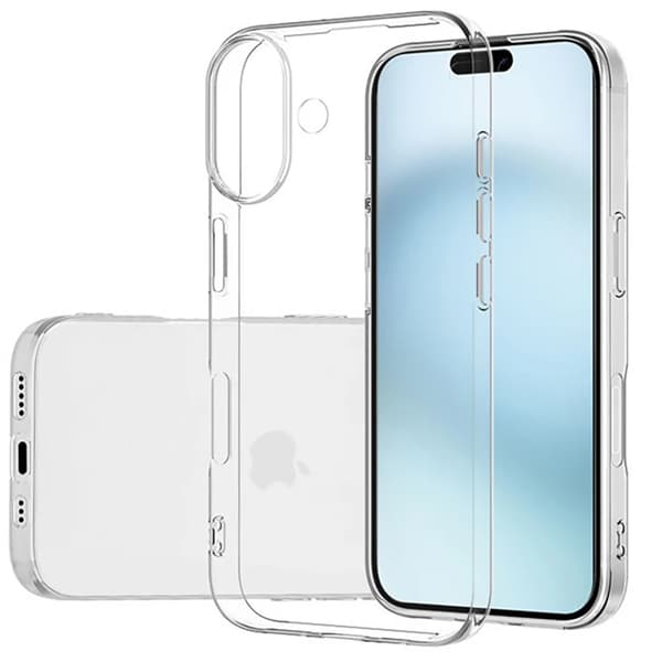 iPhone 16 Skal i Krispigt Klar Design - Tunt och Stötdämpande Silikonskal