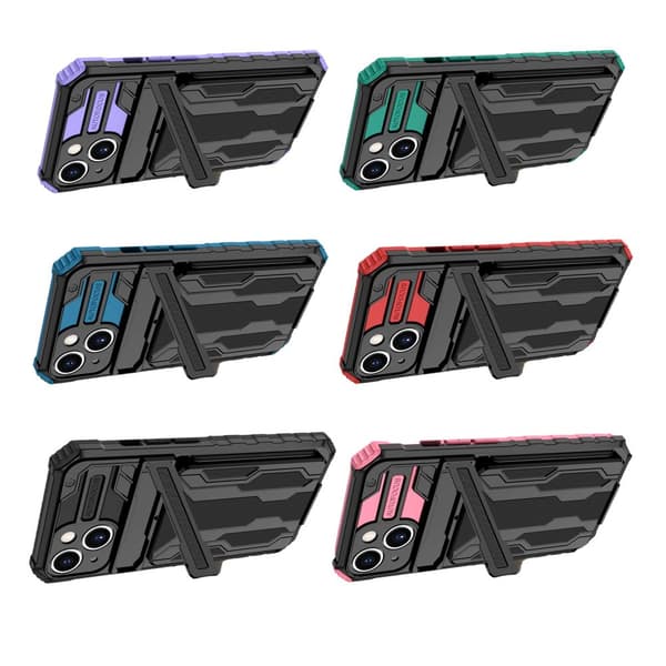 iPhone 14 Wallet Case - Funktionalitet och Militärklassat Skydd i Ett
