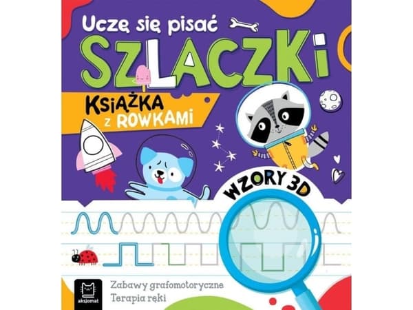 Opettelen kirjoittamaan dioja. ura-kirja. 3D-kuviot. grafomotoriset pelit, käden terapia