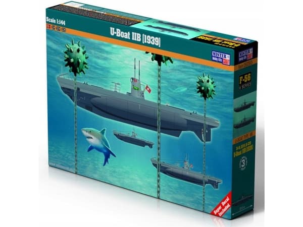 Ubåtmodellsett U-Boat IIB (1939) 1:144