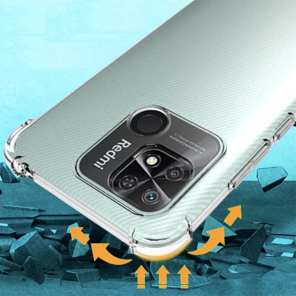 Säkerhet i Varje Hörn - Airbag Clear Case till Din Redmi 10C NFC!