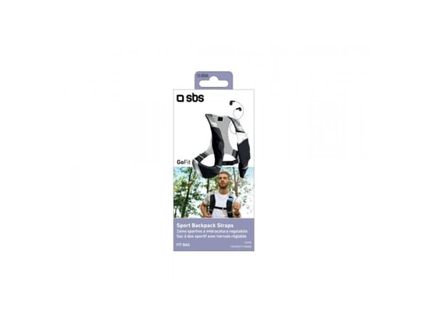 SBS TESPORTFITBAGB, 15,2 cm (6"), Sort, Grå