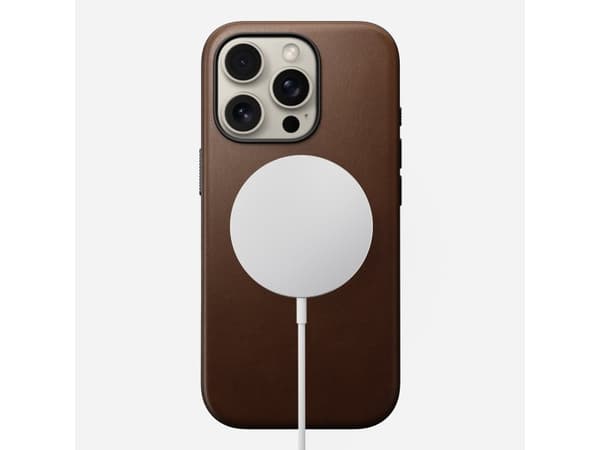 Nomad NM01696285, Omslag, Apple, iPhone 16 Pro, 16 cm (6.3"), Brun