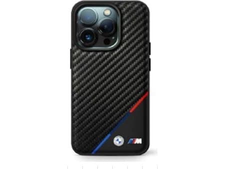BMW BMW BMHMP16M23PUDTK iPhone 16 Plus 6.7" czarny/black hardcase Carbon Tricolor Line MagSafe