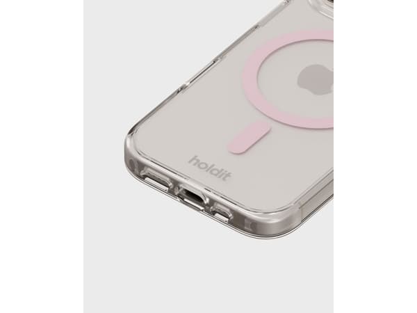 HoldIt Magsafe, Omslag, Apple, iPhone 16 Pro Max, 17,5 cm (6.9"), Rosa, Transparent