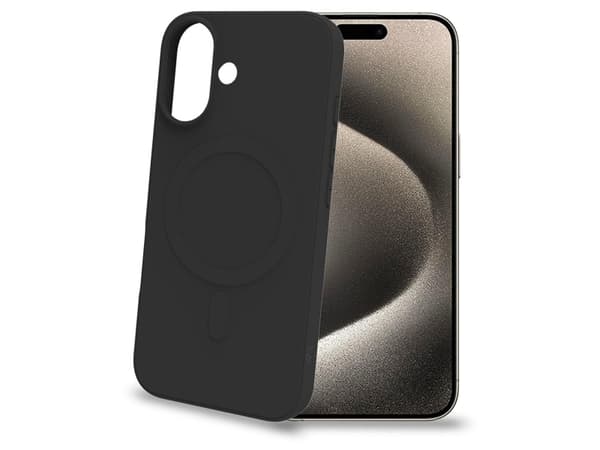 Cromomag Soft rubber case MagSafe-kompatibelt iPhone 16 Svart