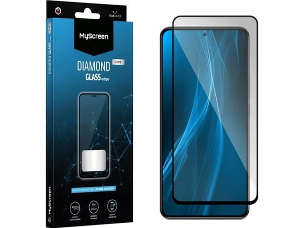 MyScreen Protector Samsung Galaxy A06 - Härdat glas för lätt rundade skärmar DIAMOND GLASS LITE edge FULL GLUE
