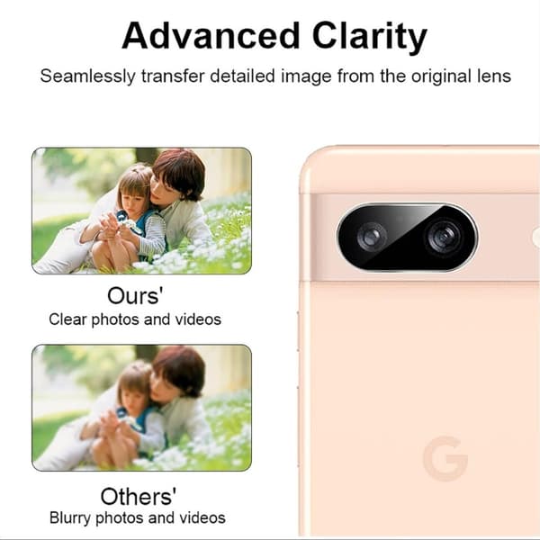 2 kpl Google Pixel 8a Kameran Linssin Suojaus Karkaistu Lasi 0,2mm