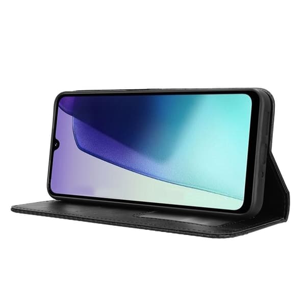 Vintage Lommebok-deksel til Xiaomi Redmi 14C - Svart