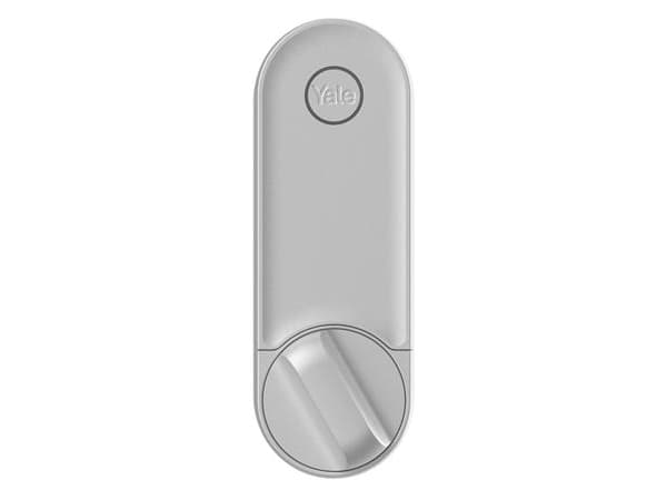 YALE DOORMAN Yale Linus L2, Älykäs ovilukko soikeaan lukkoon, avaimeton, hopea, Bluetooth 5.3 ja WI-FI 2.4-5GHz. Android, iOS, litium-akku