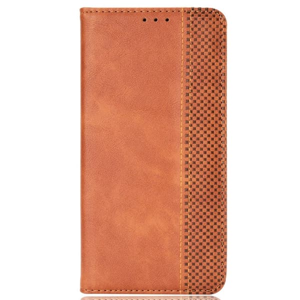 Vintage Plånboksfodral Till Xiaomi Redmi 14C - Brun