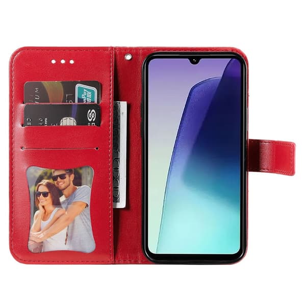 Til Xiaomi Redmi 14C Tegnebogsetui med Blomstermønster og Standerfunktion
