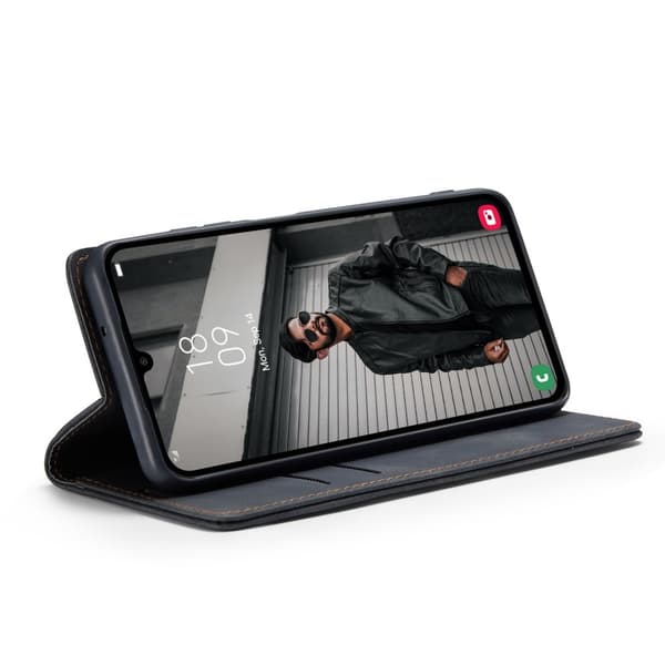 CASEME Retro Pung Taske til Samsung Galaxy A16 - Sort
