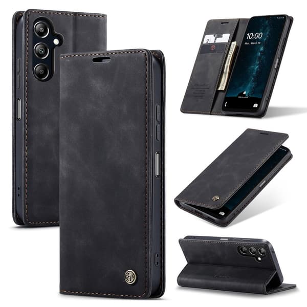 CASEME Retro Pung Taske til Samsung Galaxy A16 - Sort