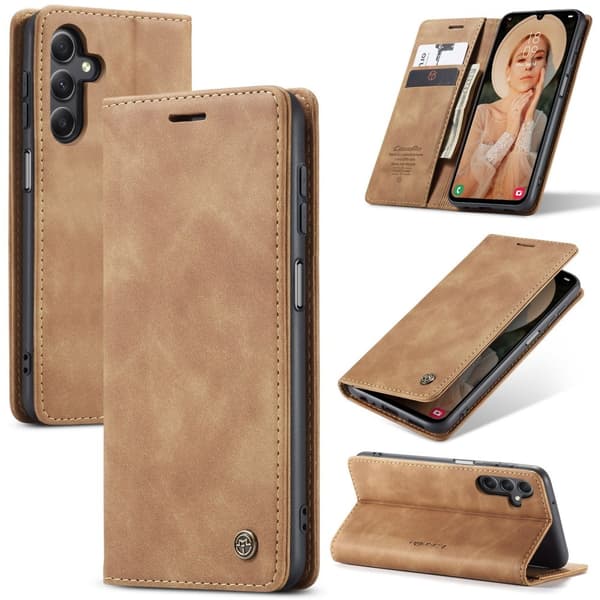 CASEME Plånboksfodral Samsung Galaxy A16 - Brun