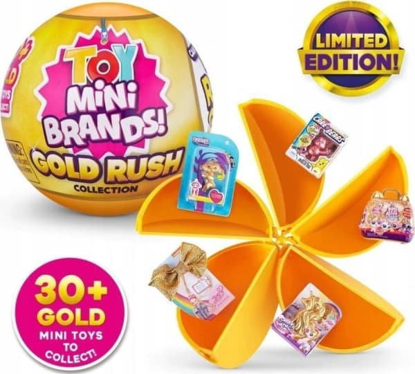 Figur Zuru GOLD TOY MINI BRANDS Zuru 5 surprise figurki suprise Złota kula LIMITOWANA