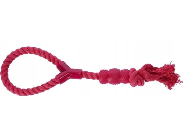 Dingo Dingo Dingo koiran lelu - köysi, jossa pureskeltava Denta Fresh 41cm vaaleanpunainen