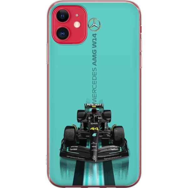 Apple iPhone 11 Genomskinligt Skal Mercedes F1