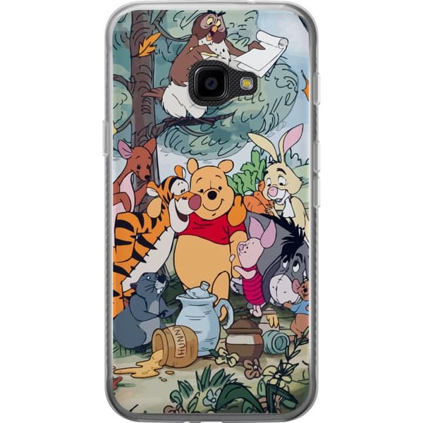 Samsung Galaxy Xcover 4 Läpinäkyvä kuori Nalle Puh ja hänen ystävänsä