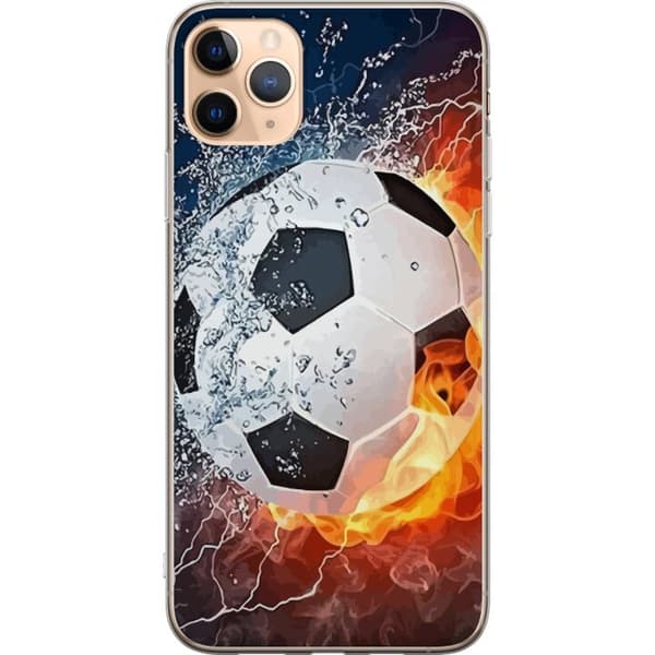 Apple iPhone 11 Pro Max Gjennomsiktig deksel Fotball Eld