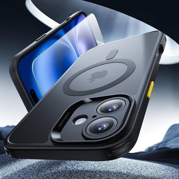 iPhone 16 Skal - Translucent Baksida med Perfekt Passform & Magnetiskt Grepp