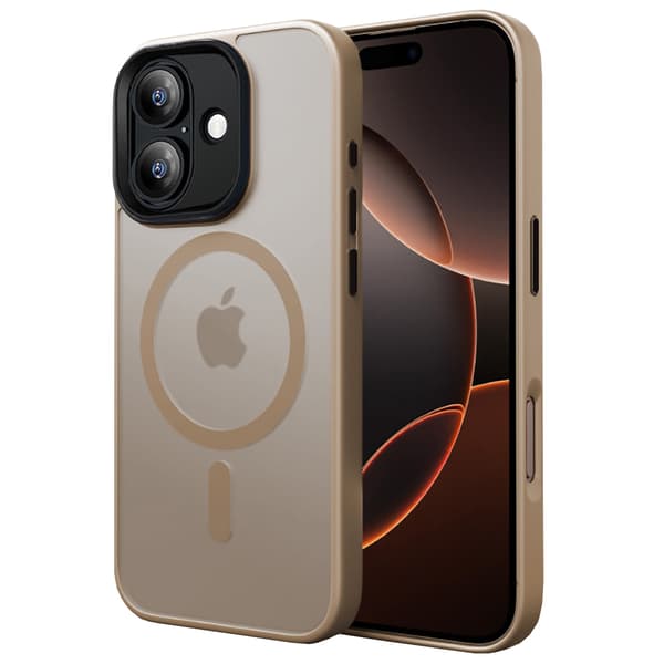 iPhone 16 Skal - Translucent Baksida med Perfekt Passform & Magnetiskt Grepp