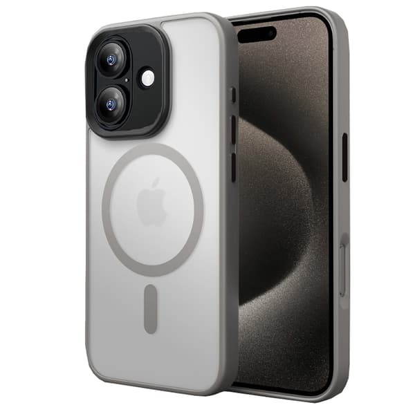 iPhone 16 Skal - Translucent Baksida med Perfekt Passform & Magnetiskt Grepp