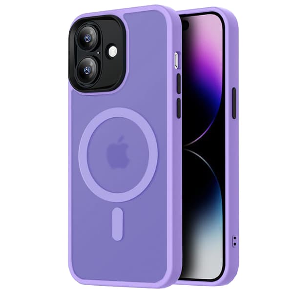 iPhone 16 Skal - Translucent Baksida med Perfekt Passform & Magnetiskt Grepp