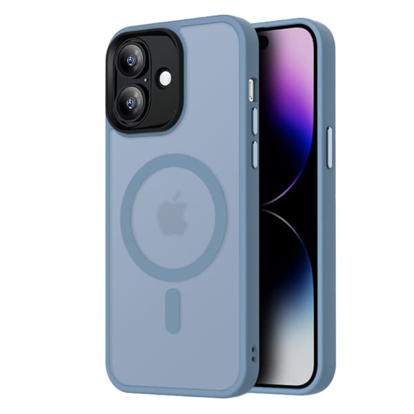 iPhone 16 Skal - Translucent Baksida med Perfekt Passform & Magnetiskt Grepp