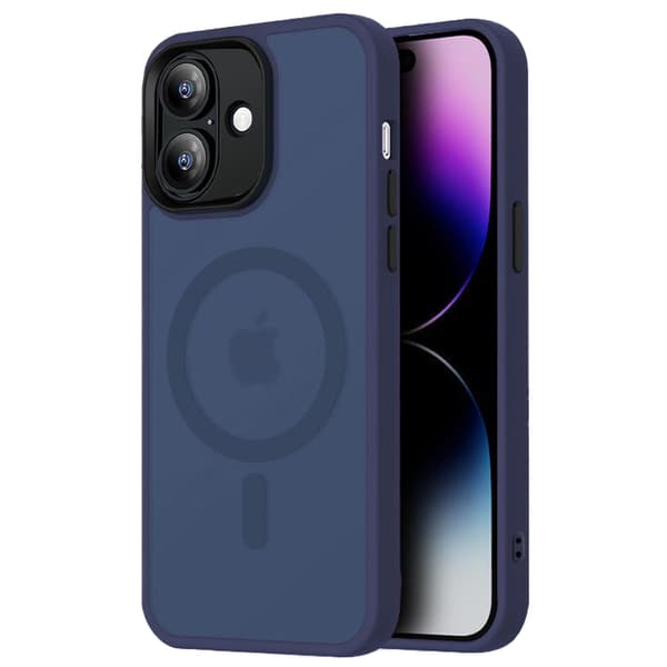 iPhone 16 Skal - Translucent Baksida med Perfekt Passform & Magnetiskt Grepp