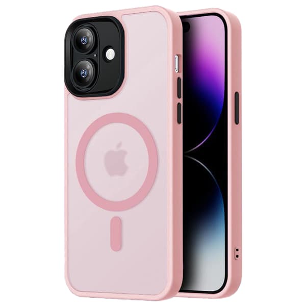 iPhone 16 Skal - Translucent Baksida med Perfekt Passform & Magnetiskt Grepp