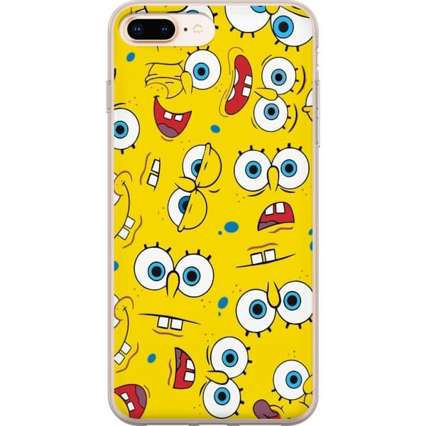 Apple iPhone 8 Plus Gennemsigtig cover SvampBob Firkant