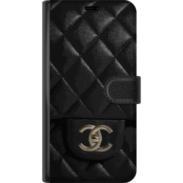 Apple iPhone X Lompakkokotelo Chanel Musta