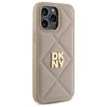 Miniatyrbild 4 av 8: DKNY iPhone 14 Pro Max Mobilskal Quilted Stack Logo - Beige