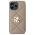 Miniatyrbild 2 av 8: DKNY iPhone 14 Pro Max Mobilskal Quilted Stack Logo - Beige