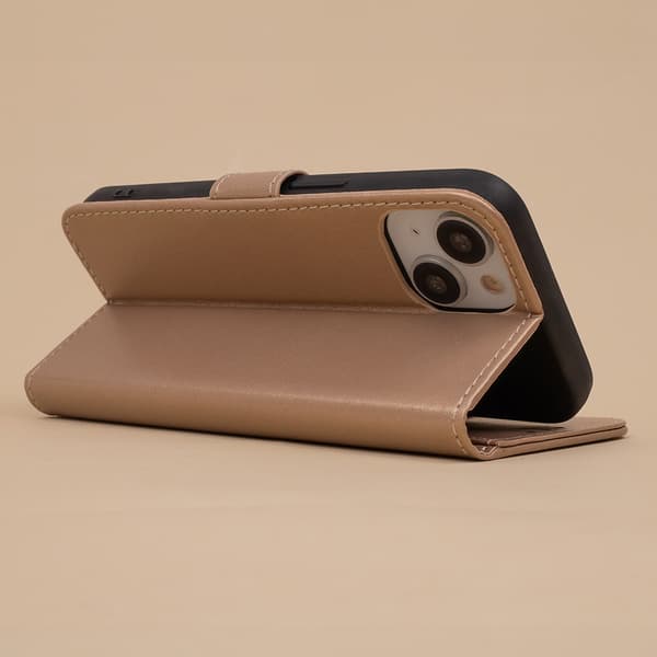 iPhone SE 2022 / SE 2020 / 7 / 8 - Book Case Fodral Mobilplånbok Guld