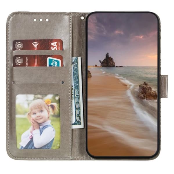 Samsung Galaxy A16 5G / A16 4G Flipkotelo PU-nahkaa, Kukallinen Kuvio