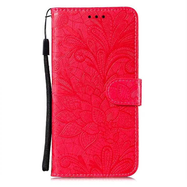 Til Samsung Galaxy A16 5G / A16 4G Flip Cover i PU Læder med Blomster Mønster