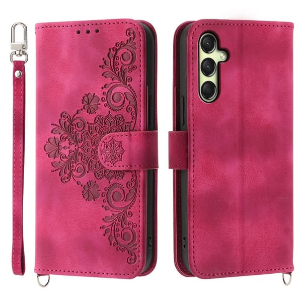 Til Samsung Galaxy A16 5G / A16 4G Cover med Blomstermønster Wallet Cover