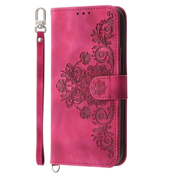 Til Samsung Galaxy A16 5G / A16 4G Cover med Blomstermønster Wallet Cover