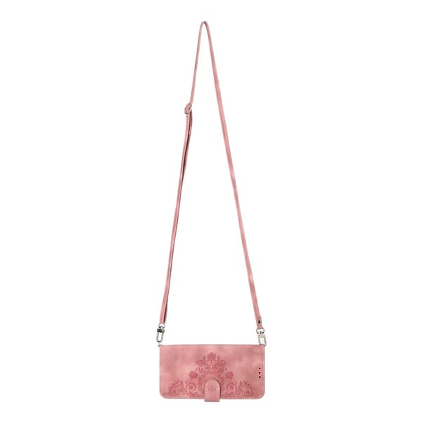 Till Samsung Galaxy A16 5G / A16 4G Fodral med Blommönster Plånboksfodral - Rosa