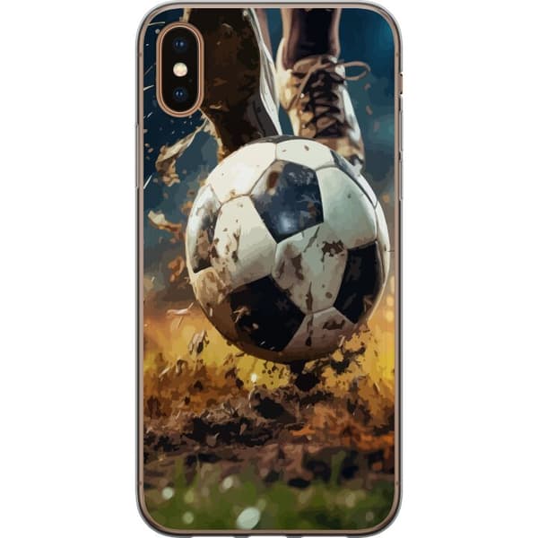 Apple iPhone X Gjennomsiktig deksel Fotball